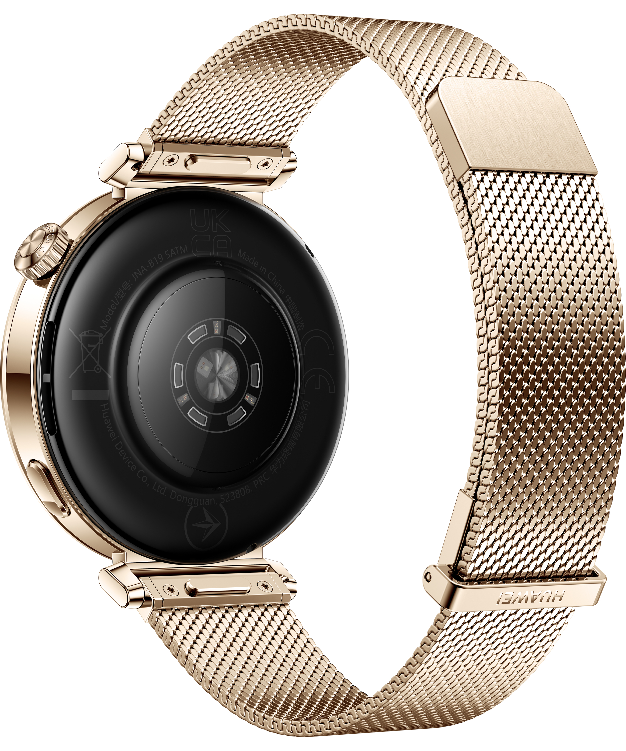 Huawei Watch GT 5 - 41 mm - Edelstahl - intelligente Uhr mit Milanese Riemen - Handgelenk: 130-190 mm - Anzeige 1.32, Ansicht 2
