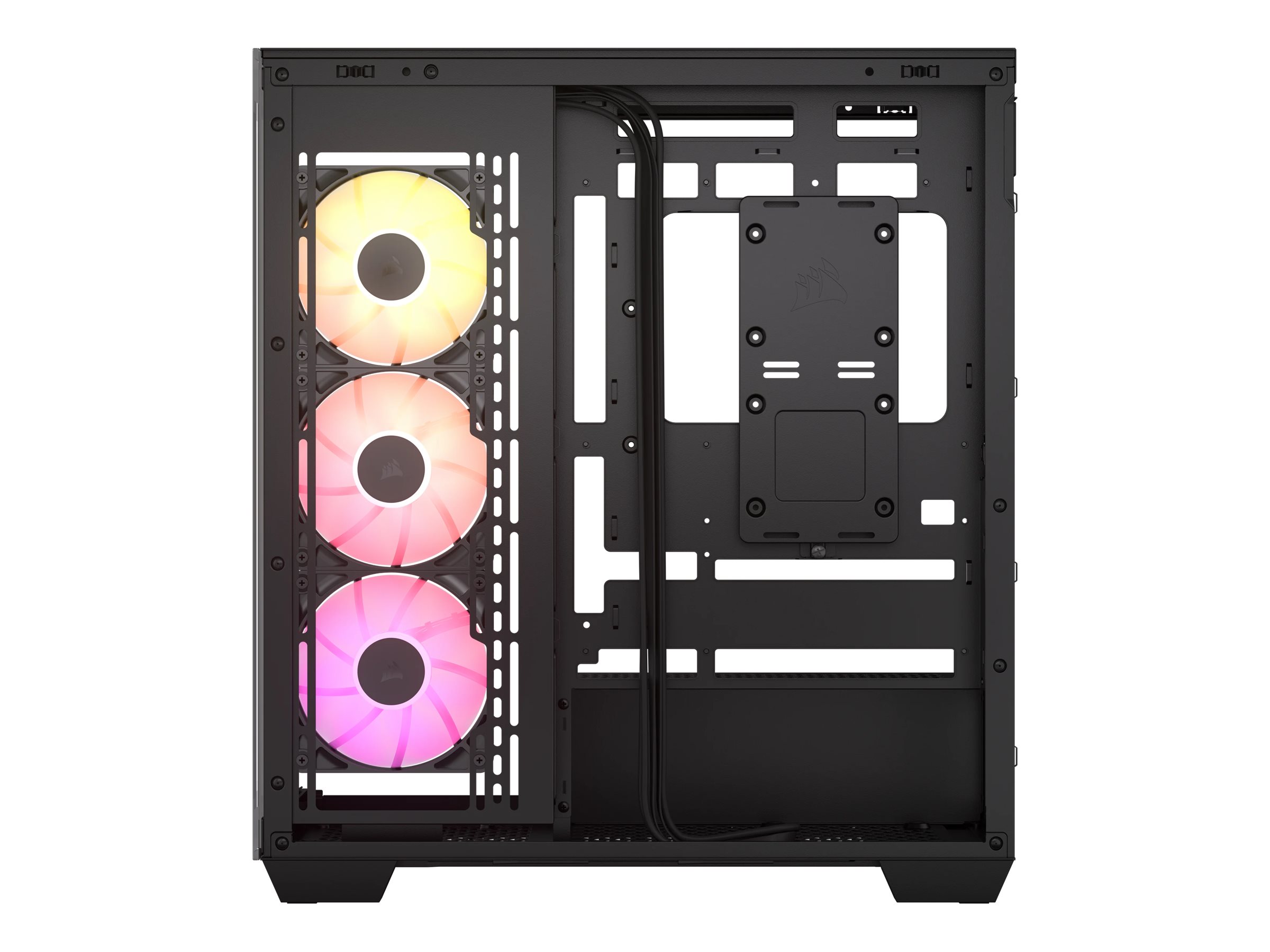 Corsair 3500X ARGB - Mid tower - E-ATX - Seitenteil mit Fenster (gehärtetes Glas) - Schwarz, Ansicht 4