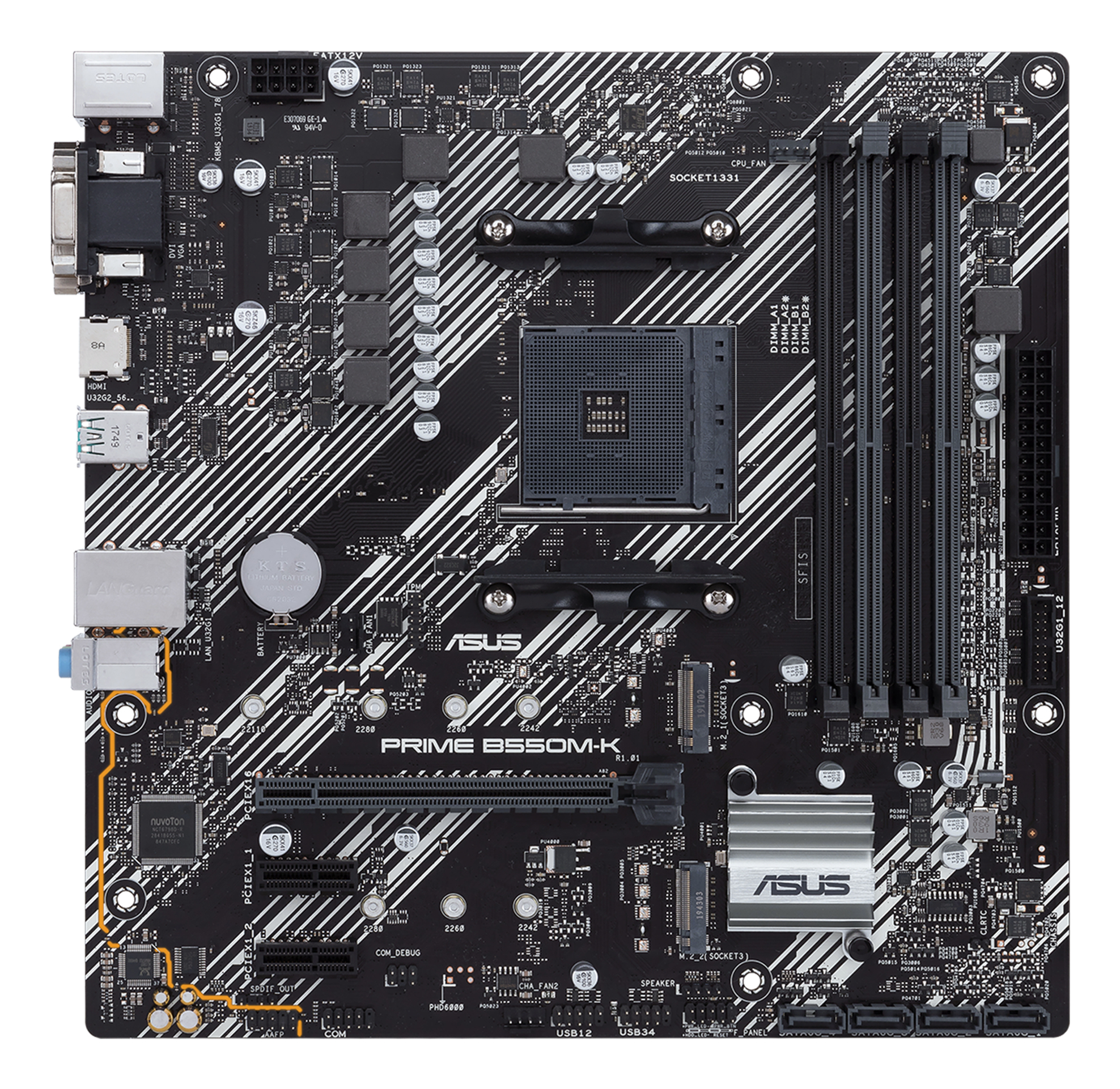ASUS PRIME B550M-K - Motherboard - micro ATX - Socket AM4 - AMD B550 Chipsatz, Ansicht 2