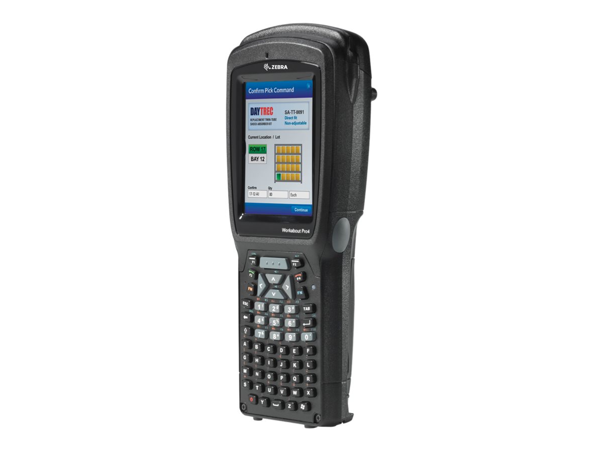 Zebra Workabout Pro 4 Long - Datenerfassungsterminal - robust - Win Embedded Handheld 6.5.3 - 4 GB - 9.4 cm (3.7") Farbe TFT (640 x 480)