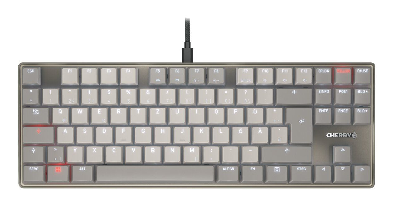 Cherry Keyboard KC 500 MX LP TKL - grau - Tastatur - TL: Deutsch, QWERTZ, Ansicht 2