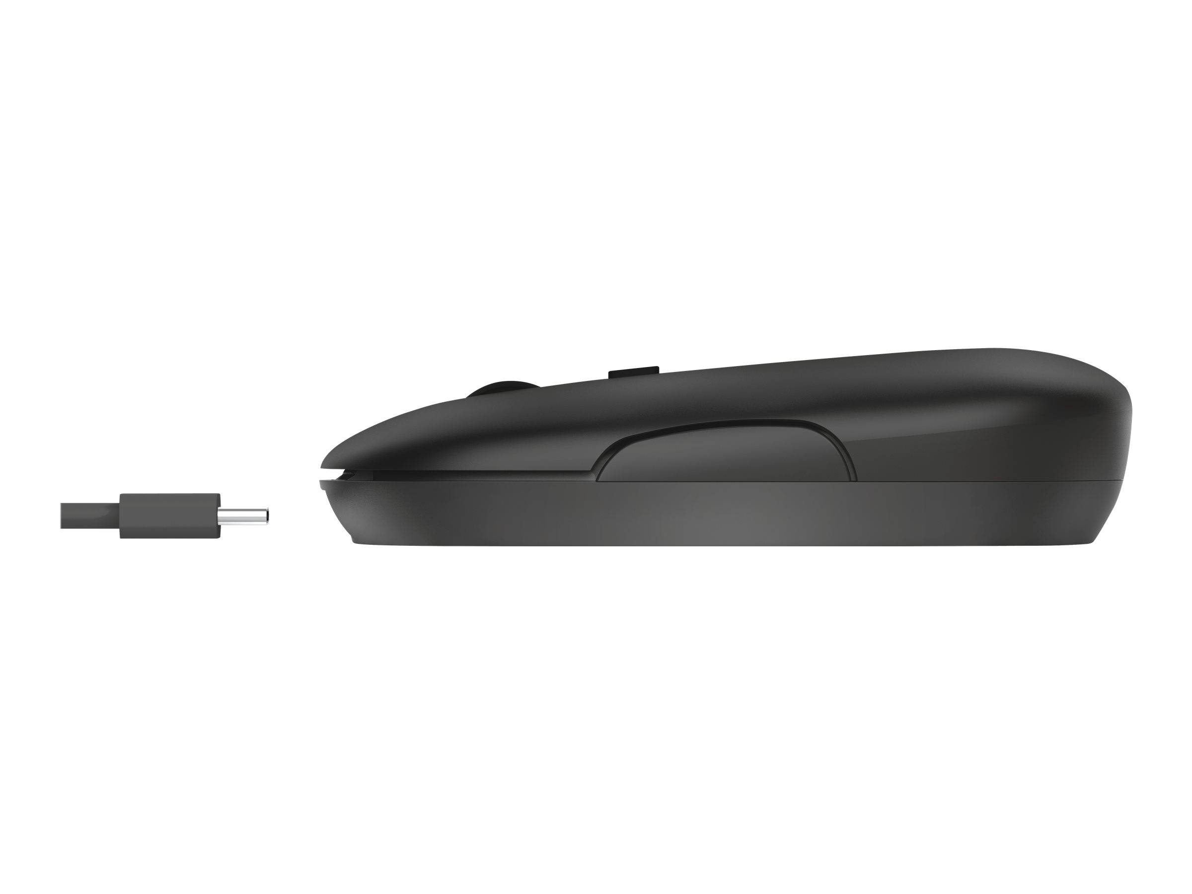 Trust Puck - Maus - rechts- und linkshändig - optisch - 4 Tasten - kabellos - Bluetooth 2.4 GHz - kabelloser Empfänger (USB)