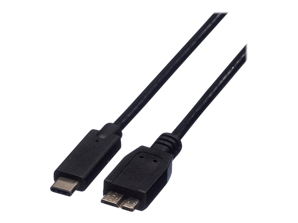 ROLINE USB-Kabel - Micro-USB Typ B (M) zu USB-C (M)