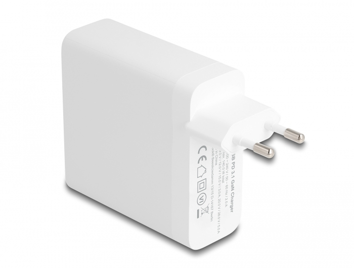 Delock USB GaN Ladegerät 1 x Type-C PD 3.1 mit 140 W, Ansicht 2