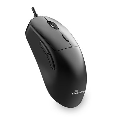 MEDIARANGE Maus kabelge. USB-C 800-2400 dpi sw - Maus - 6 Tasten, Ansicht 3
