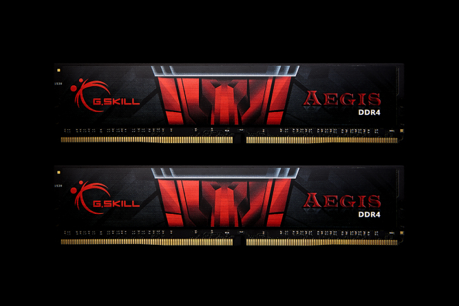 G.Skill AEGIS - DDR4 - kit - 8 GB: 2 x 4 GB - DIMM 288-PIN, Ansicht 3