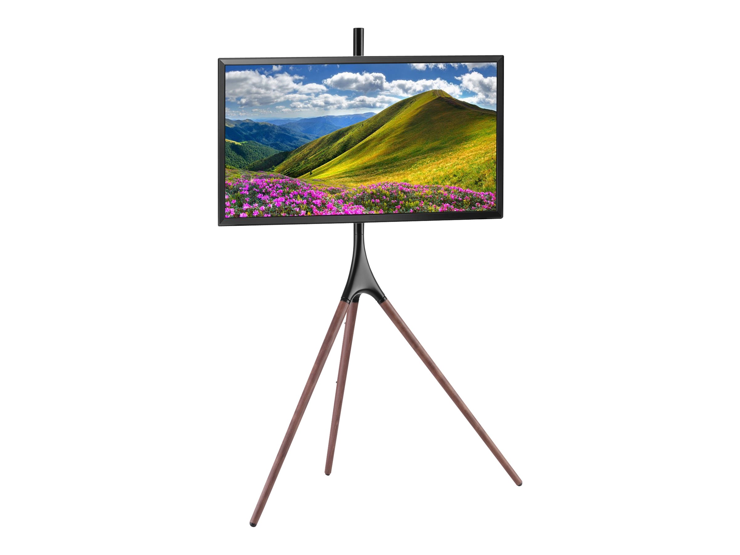 Techly Aufstellung - Stativ - für Flachbildschirm - Dark Walnut - Bildschirmgröße: 114.3-165.1 cm (45-65), Ansicht 3