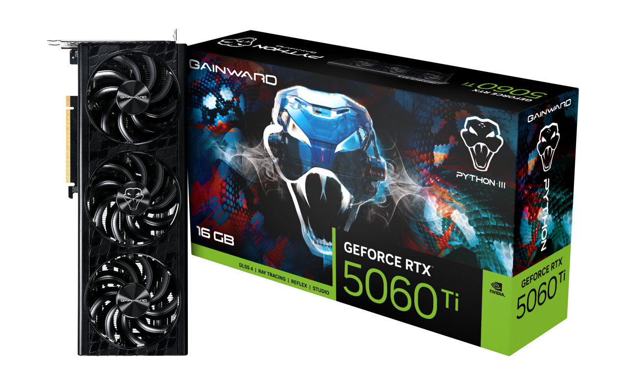 Gainward GeForce RTX 5060 Ti Python III 16GB, Ansicht 4