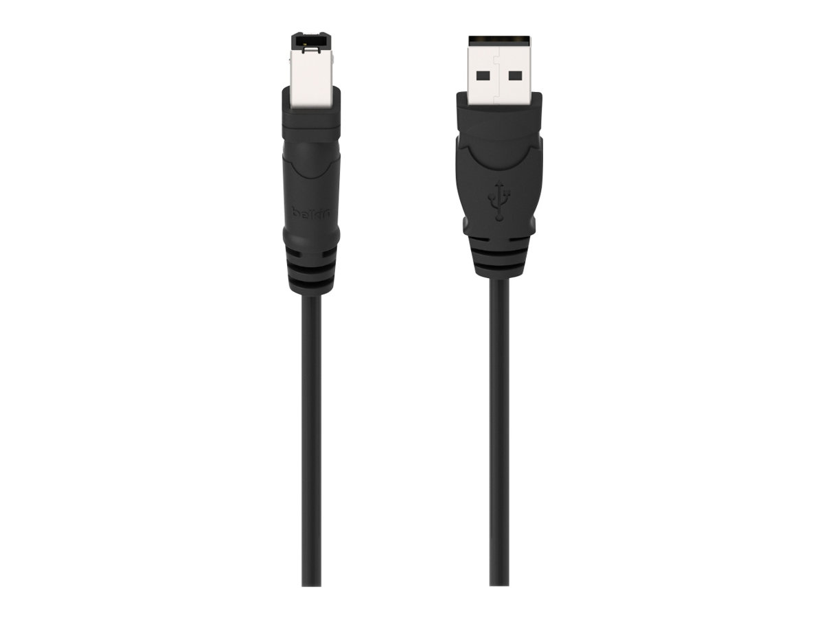 Belkin 6ft USB A/B Device Cable - USB-Kabel - USB (M) zu USB Typ B (M) - USB 2.0 - 1.8 m - geformt