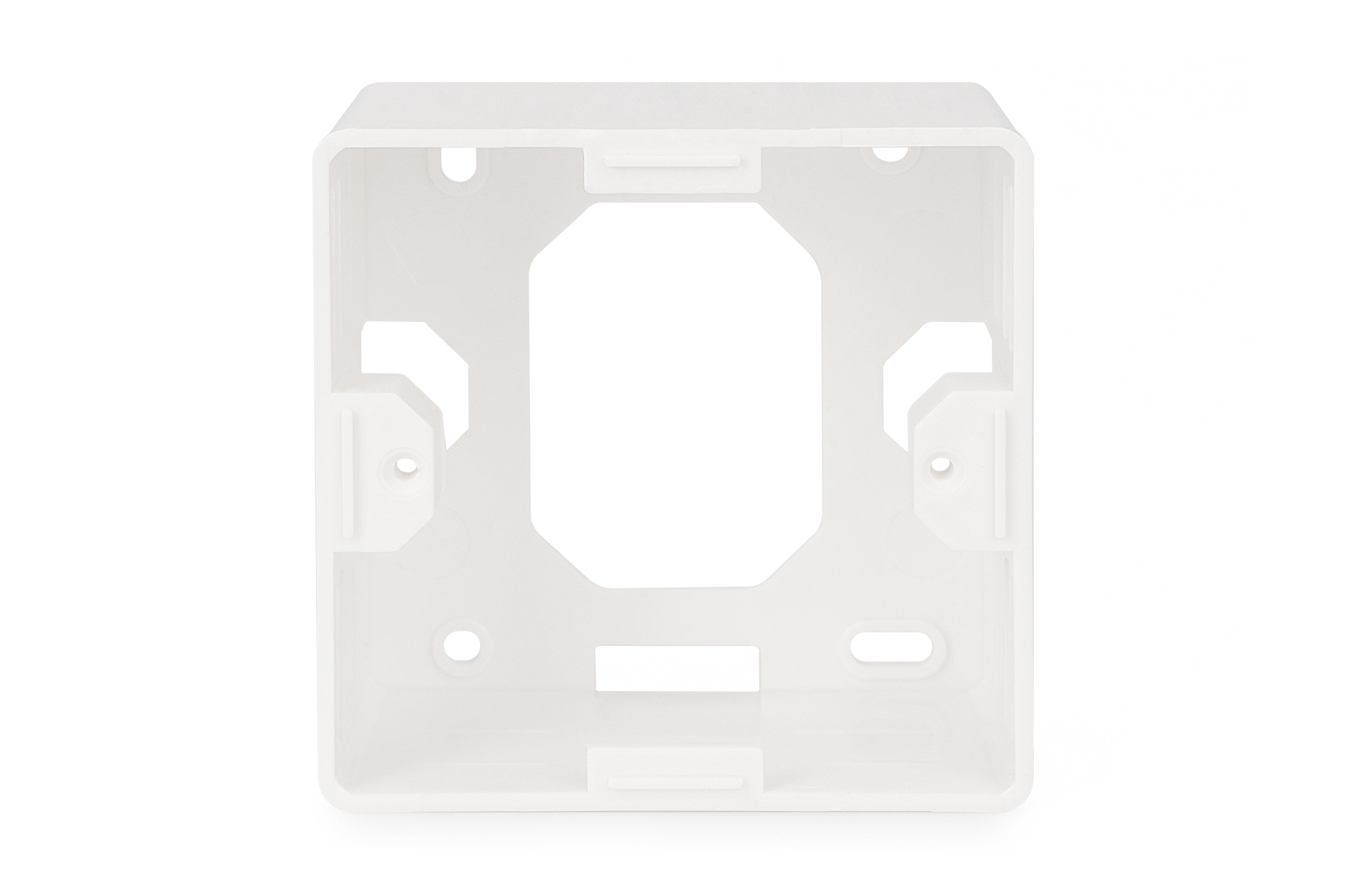 DIGITUS Aufputzrahmen für Keystone Leerdosen 80x80 mm, Deutscher Typ, Ansicht 3
