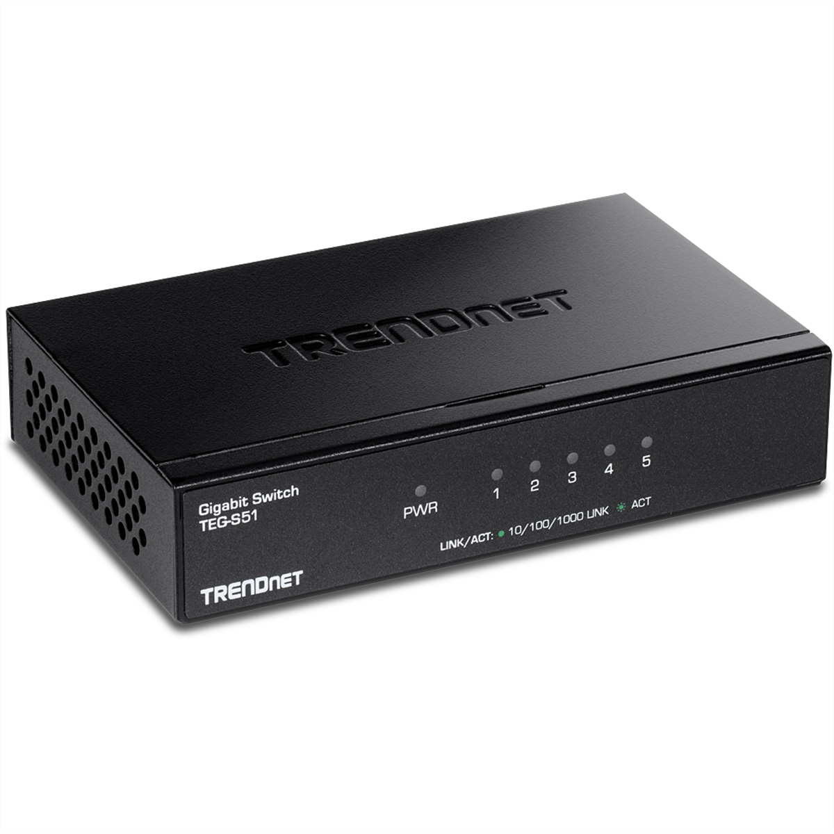 TrendNet Switch 5 Port Gbit Desktop Switch /w metal case (TEG-S51)
