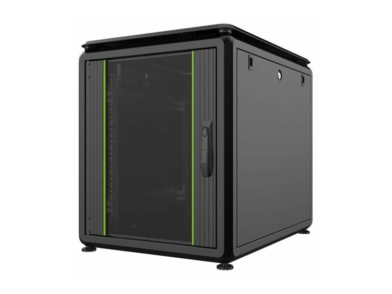 Lanview RDL12U61BL - 12U - 600 kg - 44,5 kg - Schwarz, Ansicht 3