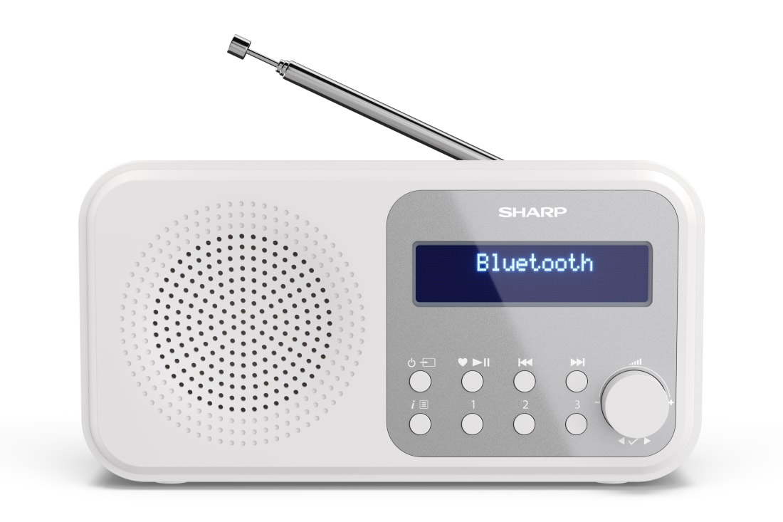 Sharp Tokyo DR-P420 - Tragbares DAB-Radio - Schneeweiß, Ansicht 2