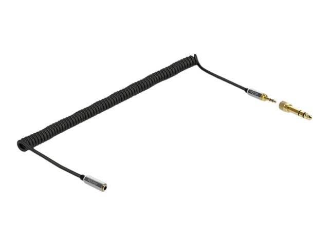 Delock Audio-Kabelkit - Schwarz - gewickelt