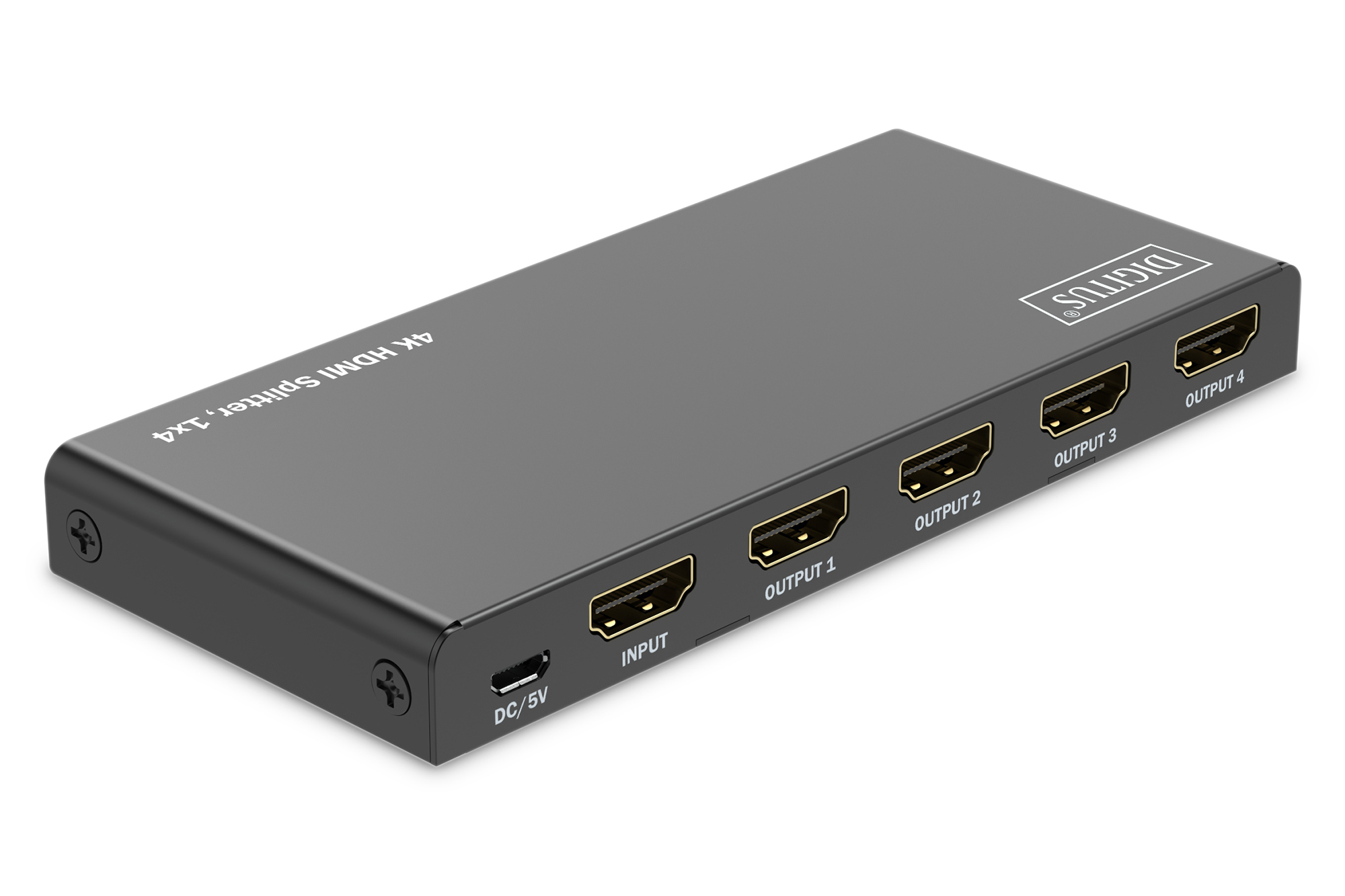 DIGITUS HDMI Splitter 1x4 4K/60Hz HDCP 2.3 EDID Control, Ansicht 2