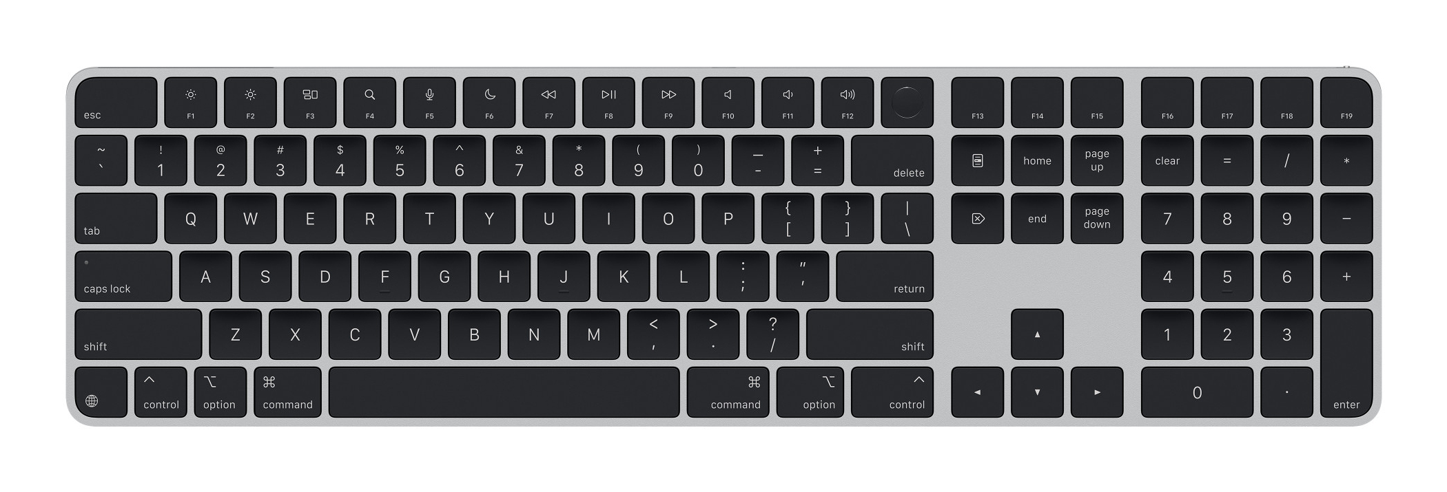 Apple Magic Keyboard with Touch ID and Numeric Keypad - TL: US, QWERTY, Ansicht 2