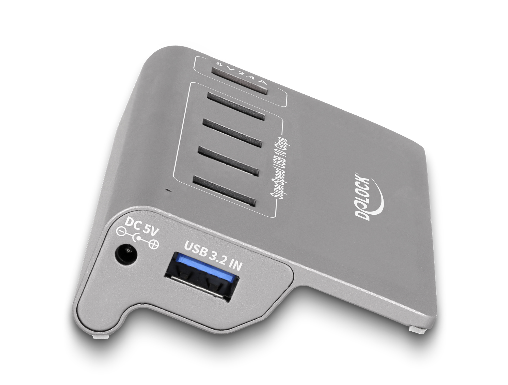 Delock Hub - 10 Gbps, + 1 Fast Charging Port inkl. Spannungsversorgung, Ansicht 2