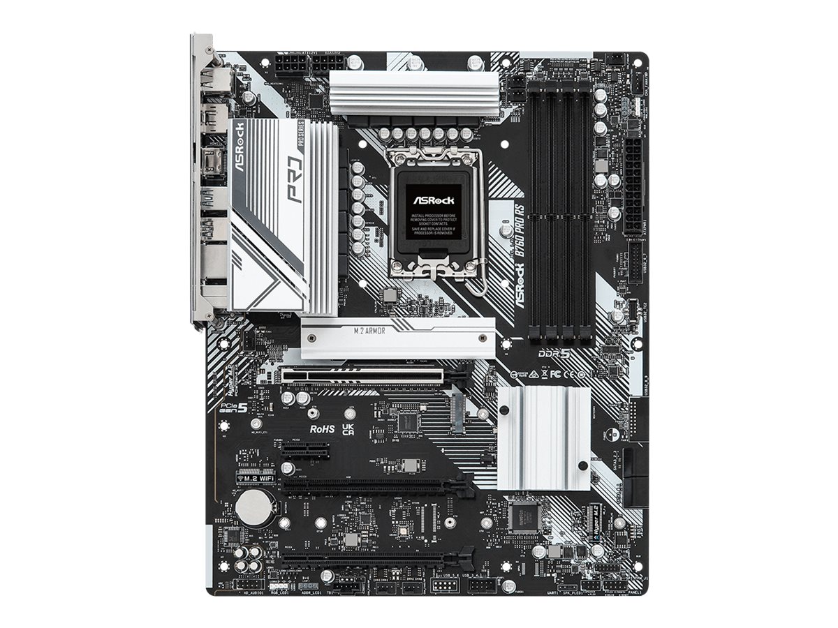 ASRock B760 PRO RS - Motherboard - ATX - LGA1700-Sockel - B760 Chipsatz - USB 3.2 Gen 1 USB 3.2 Gen 2 USB-C 3.2 Gen2 - 2.5 Gigabit LAN - Onboard-Grafik (CPU erforderlich)