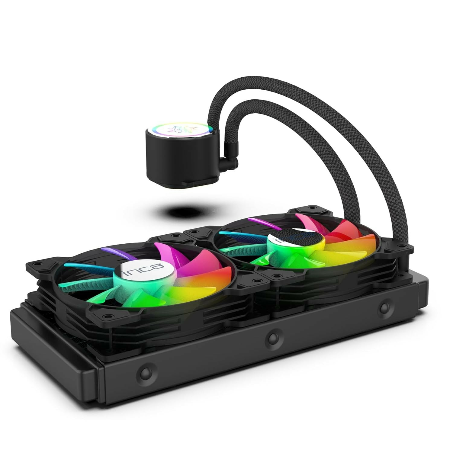 INCA ISS-02XN CPU LIQUID Kühler 2 x 120 mm PWM-Luefter - 28 dB - Intel Sockel 1150 (Core i), Ansicht 3