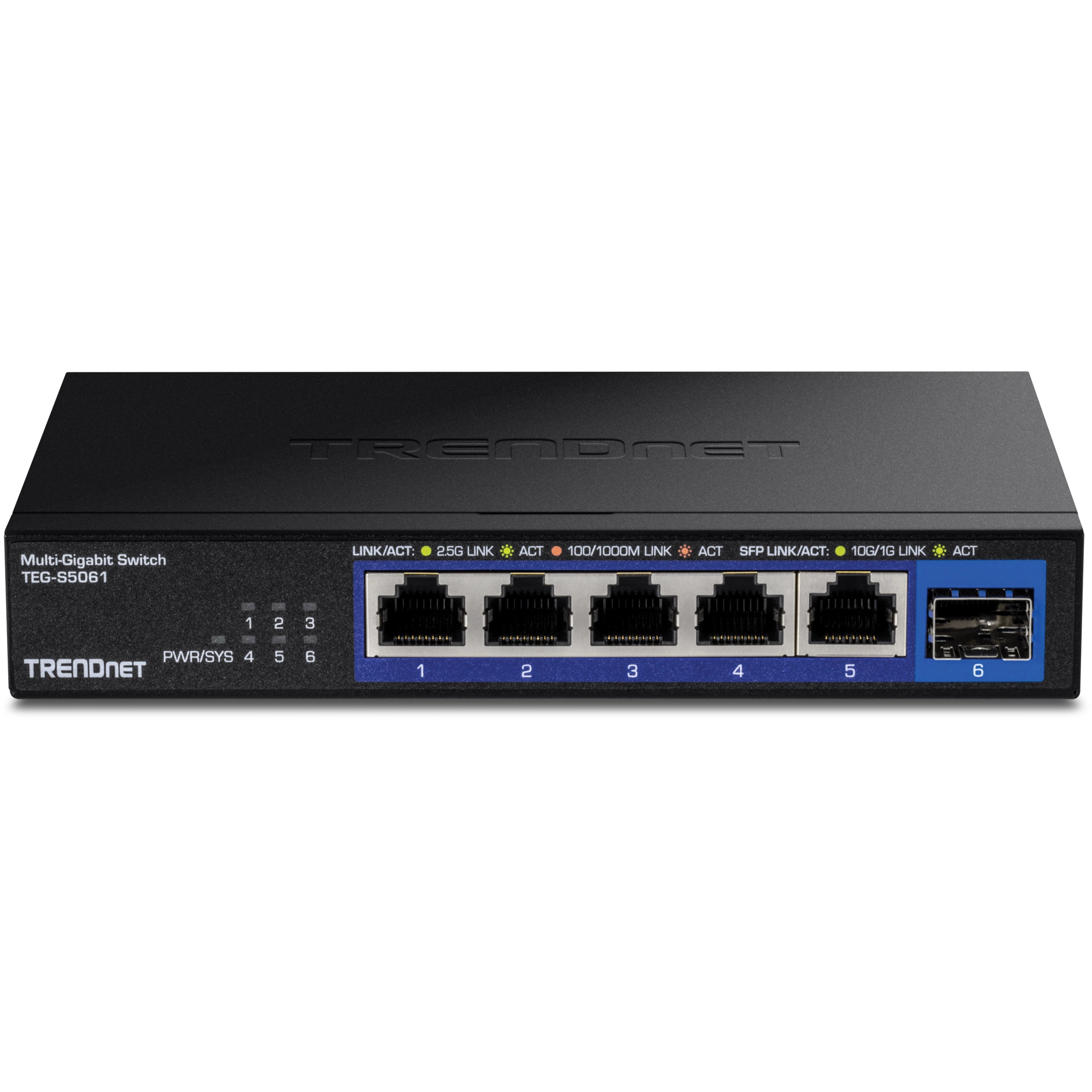 TRENDnet 6-Port 2.5G Unmanaged Switch with 10G SFP+ Port, Ansicht 2