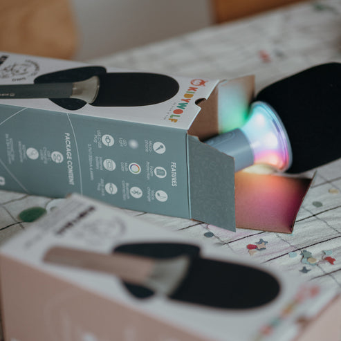 Kidywolf Mikrofon Bluetooth mit Licht blau - Mikrofon, Ansicht 4