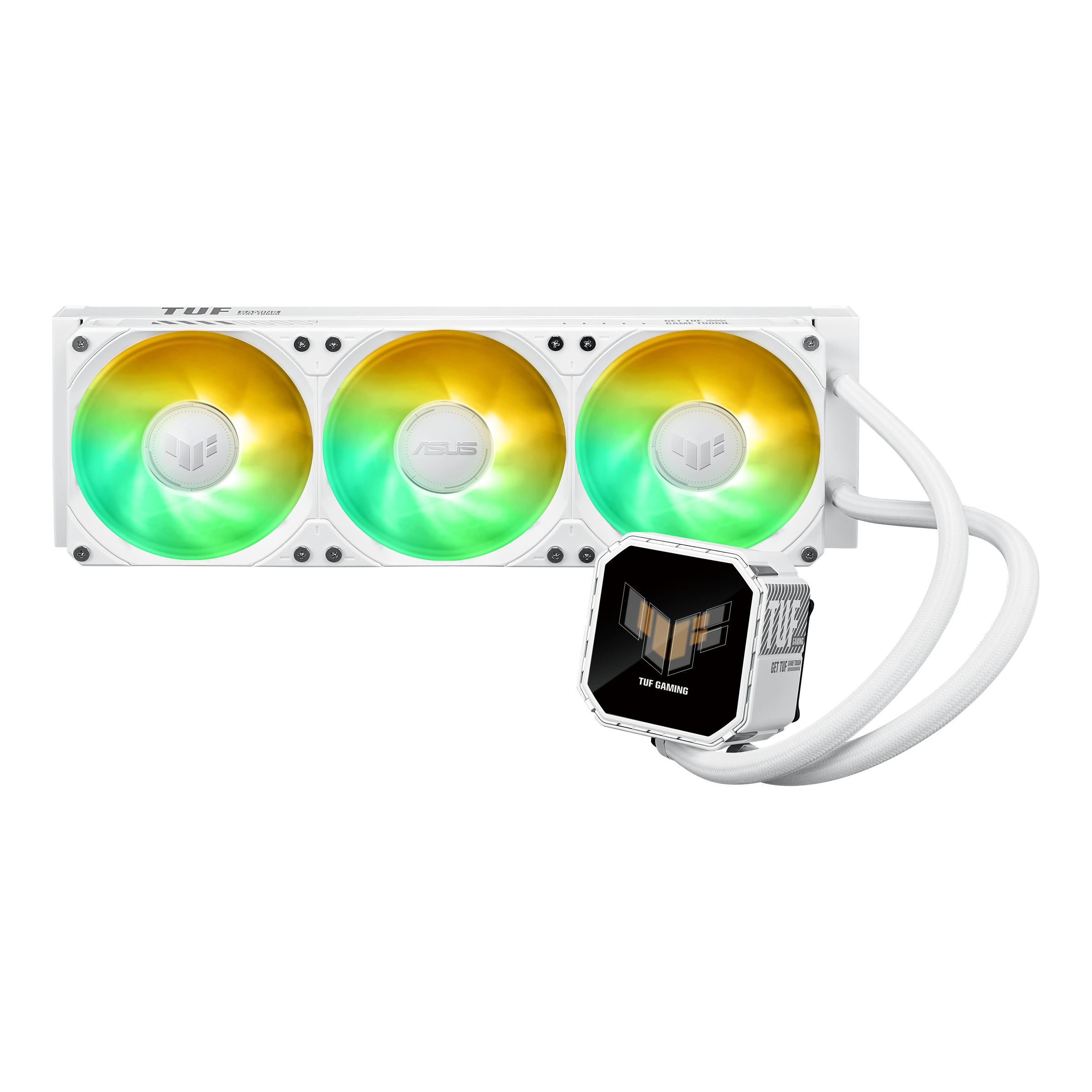 ASUS TUF Gaming LC III LCD - White Edition - Wasserkühlung - Kühlergröße: 360 mm - (für: LGA1700, LGA1200, AM4,...), Ansicht 2