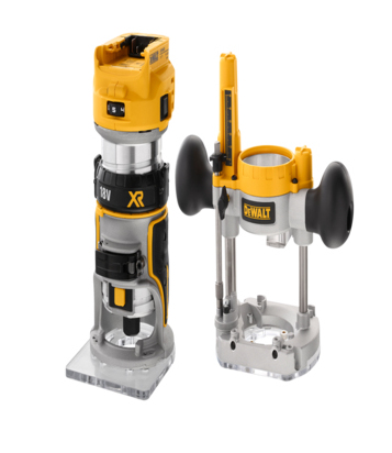 DeWalt DCW604NT Akku-Oberfräse solo inkl. Koffer, Ansicht 4