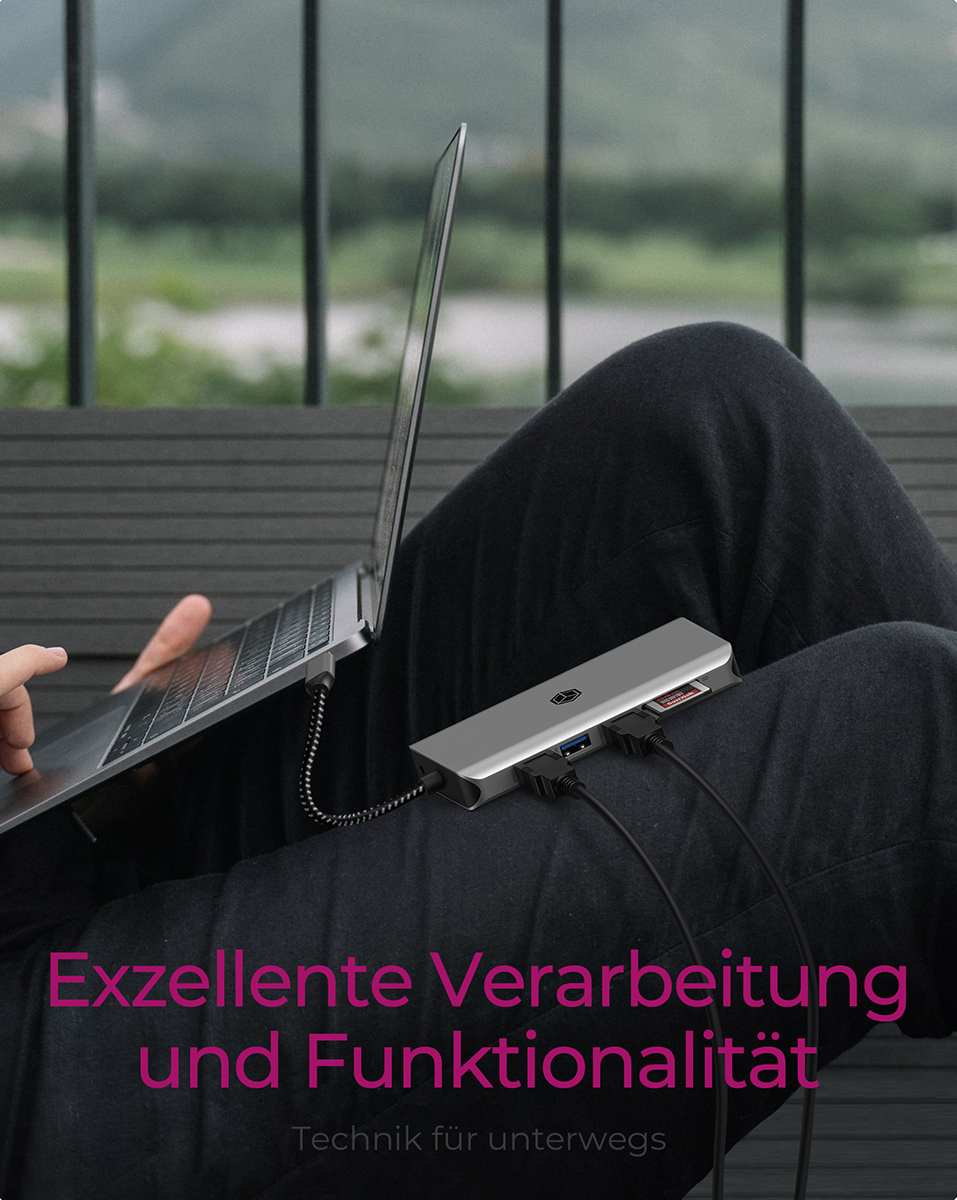 ICY BOX D ICY BOX IB-DK4061-CPD USB-C 12-Port 100W DockingStation, Ansicht 3
