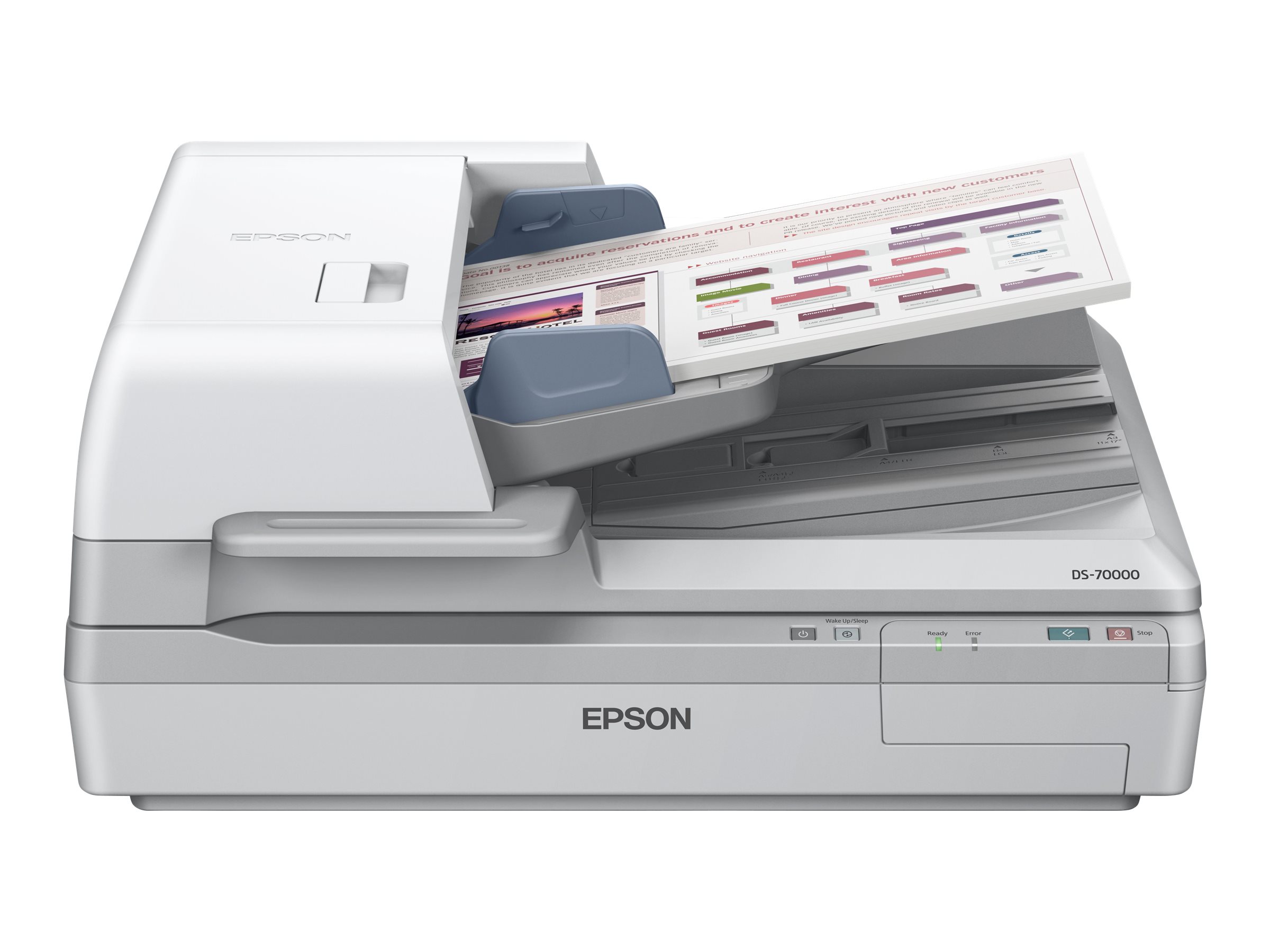 Epson WorkForce DS-70000 - Dokumentenscanner - Duplex - A3 - 600 dpi x 600 dpi - bis zu 70 Seiten/Min. (einfarbig) / bis zu 70 Seiten/Min. (Farbe)