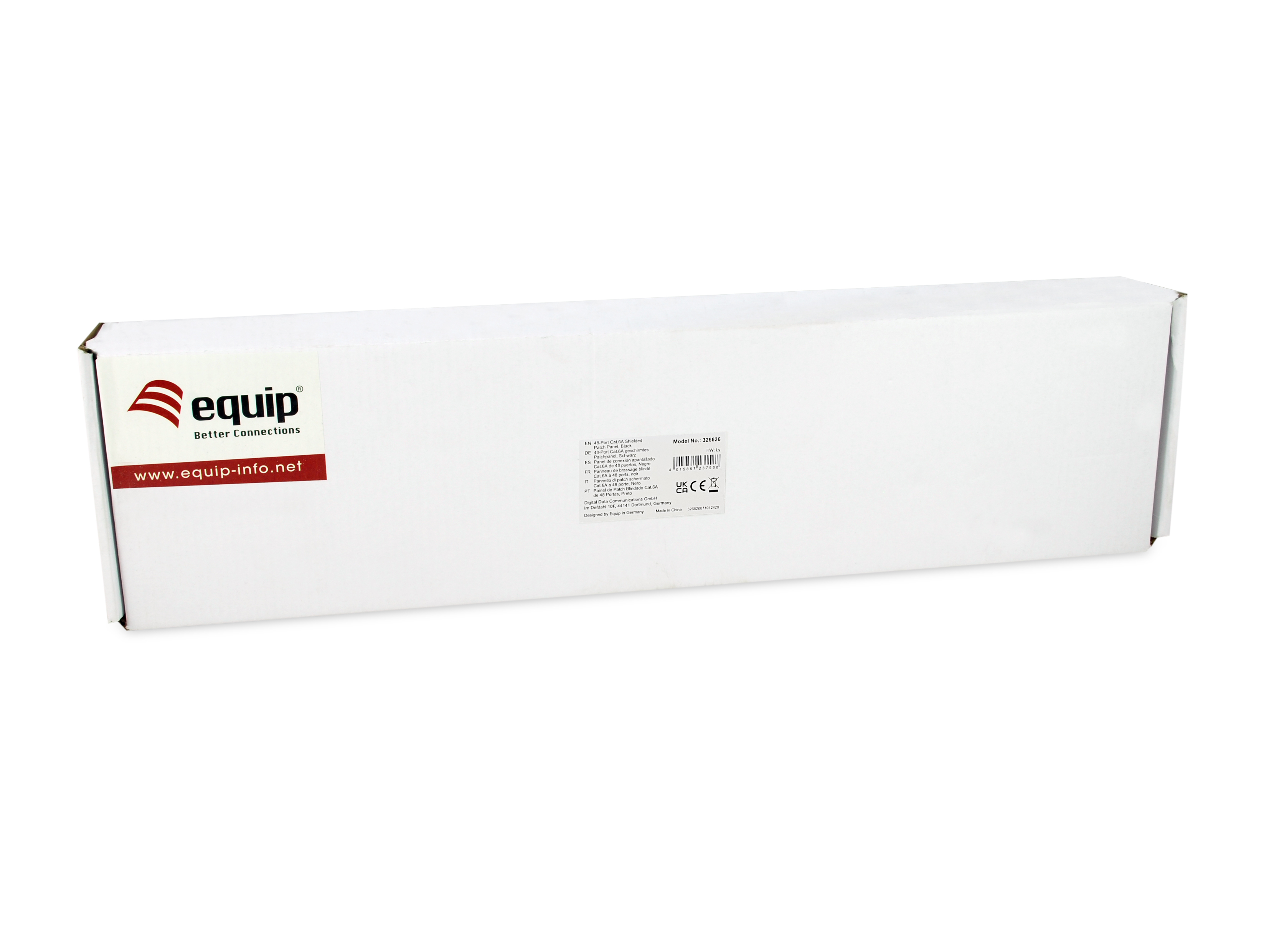 Equip Patchpanel 48x RJ45 Cat6A 19 FTP 1HE Premium schwarz - Patch-Panel - Ethernet, Ansicht 3