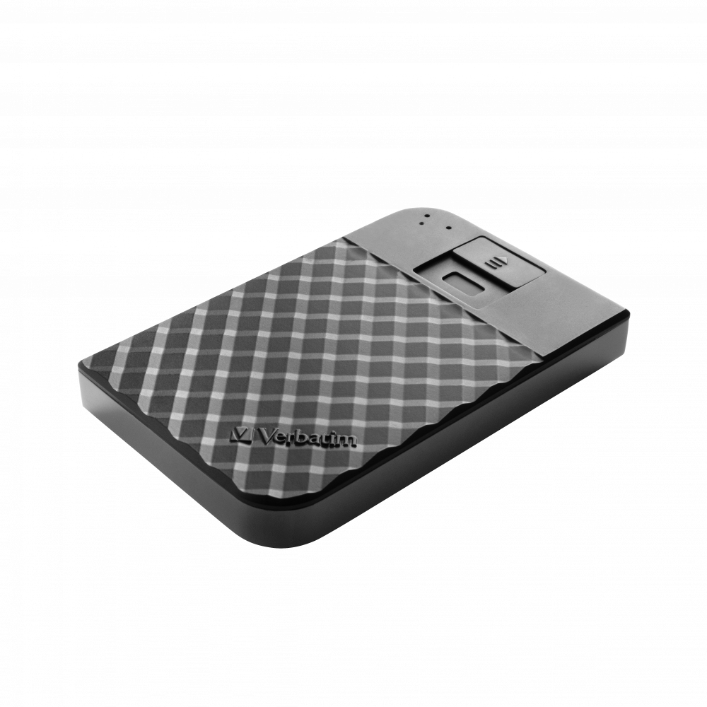 Verbatim Fingerprint Secure Tragbare Festplatte 2 TB - 2 TB - 3.2 Gen 1 (3.1 Gen 1) - Schwarz