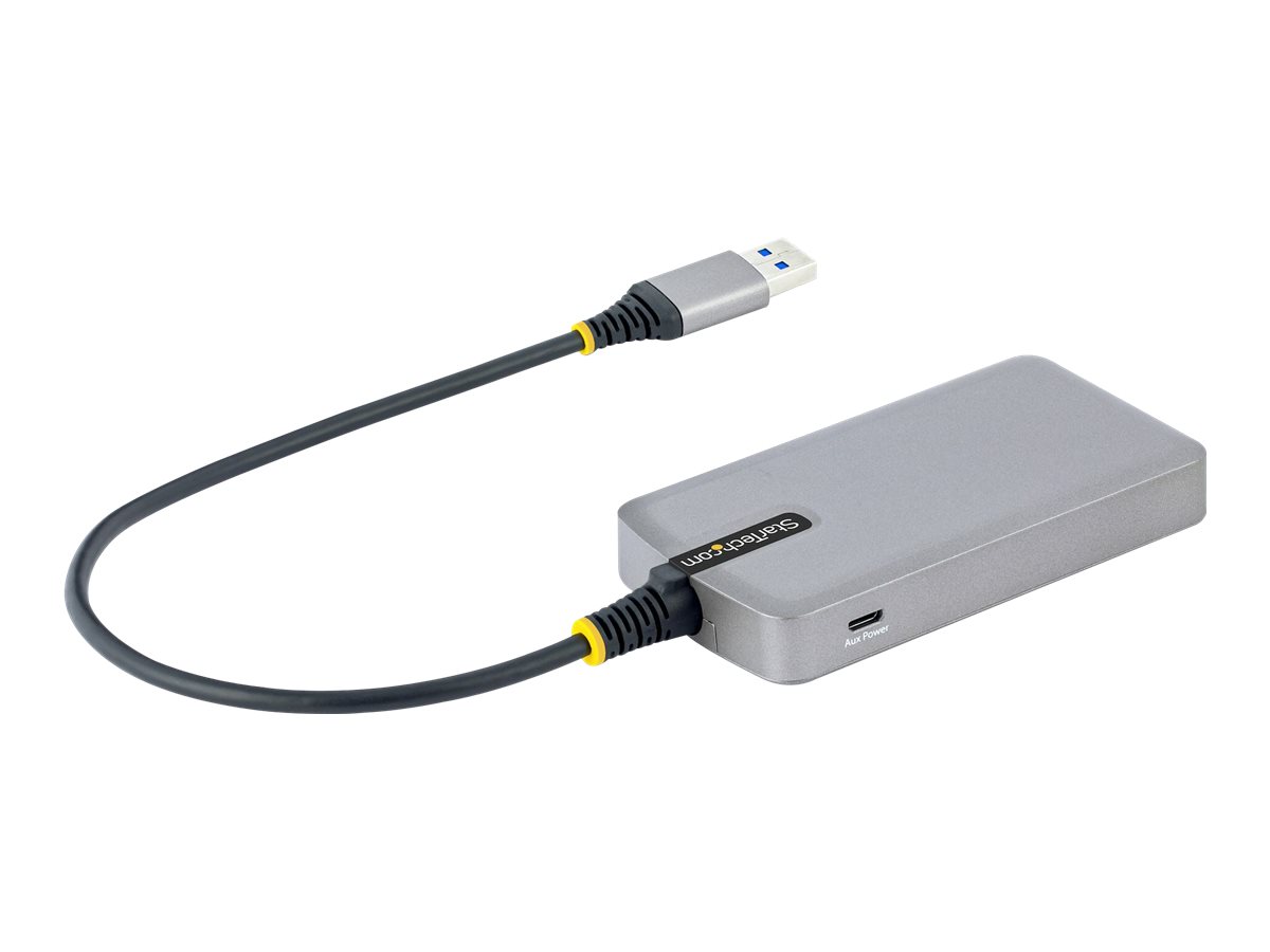 StarTech.com 4-Port USB Hub, USB 3.0 5Gbps, Bus Powered, USB-A to 4x USB-A Hub with Optional Auxiliary Power Input, Ansicht 5