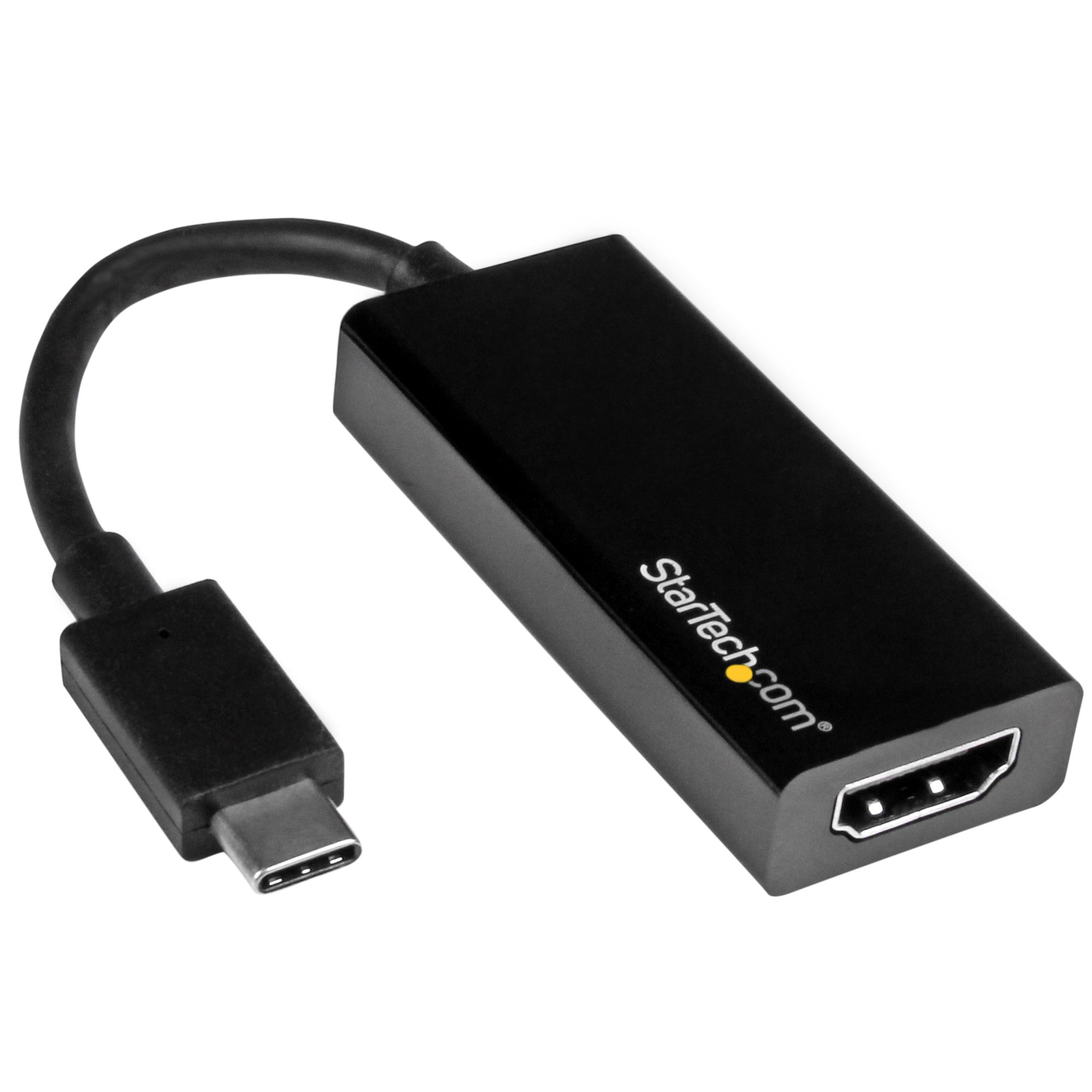 StarTech.com USB-C auf HDMI Adapter mit 4K 30Hz - Schwarz, 3.2 Gen 2 (3.1 Gen 2), USB Typ-C, HDMI-Ausgang, 3840 x 2160 Pixel