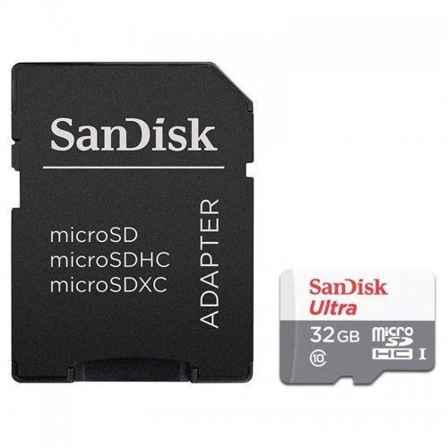 SanDisk Ultra - Flash-Speicherkarte (microSDHC/SD-Adapter inbegriffen), Ansicht 2