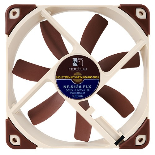 Noctua NF-S12A FLX - Gehäuselüfter - 120 mm, Ansicht 3