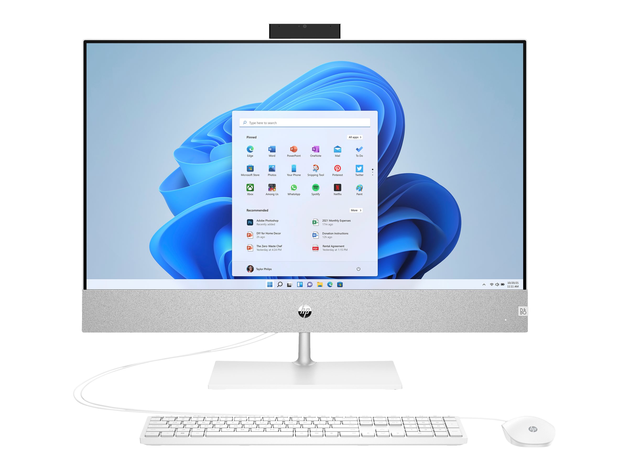 HP Pavilion 27-ca1400ng - All-in-One (Komplettlösung) - Core i5 12400T / 1.8 GHz - RAM 16 GB - SSD 512 GB - NVMe - UHD G