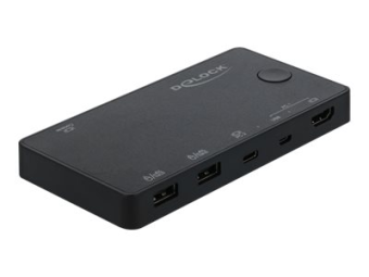 Delock HDMI  USB-C KVM Switch 4K 60 Hz with USB 2.0