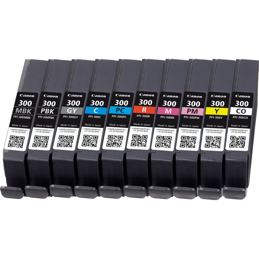 Canon PFI-MBK/PBK/CO/GY/R/C/M/Y/PC/PM 10 Ink Cartridge Multipack, Ansicht 4