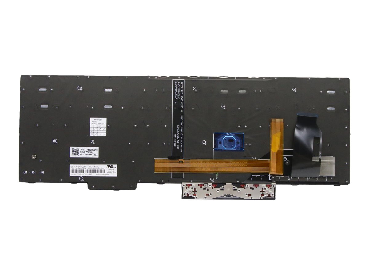 Lenovo Chicony - Ersatztastatur Notebook - hinterleuchtet - TL: UK, QWERTY, Ansicht 4