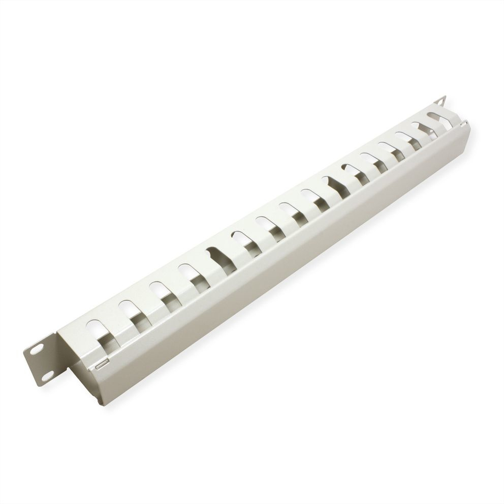VALUE Kabelmanagement - Vorderseite - Hellgrau, RAL 7035 - 1U - 48.3 cm (19), Ansicht 2
