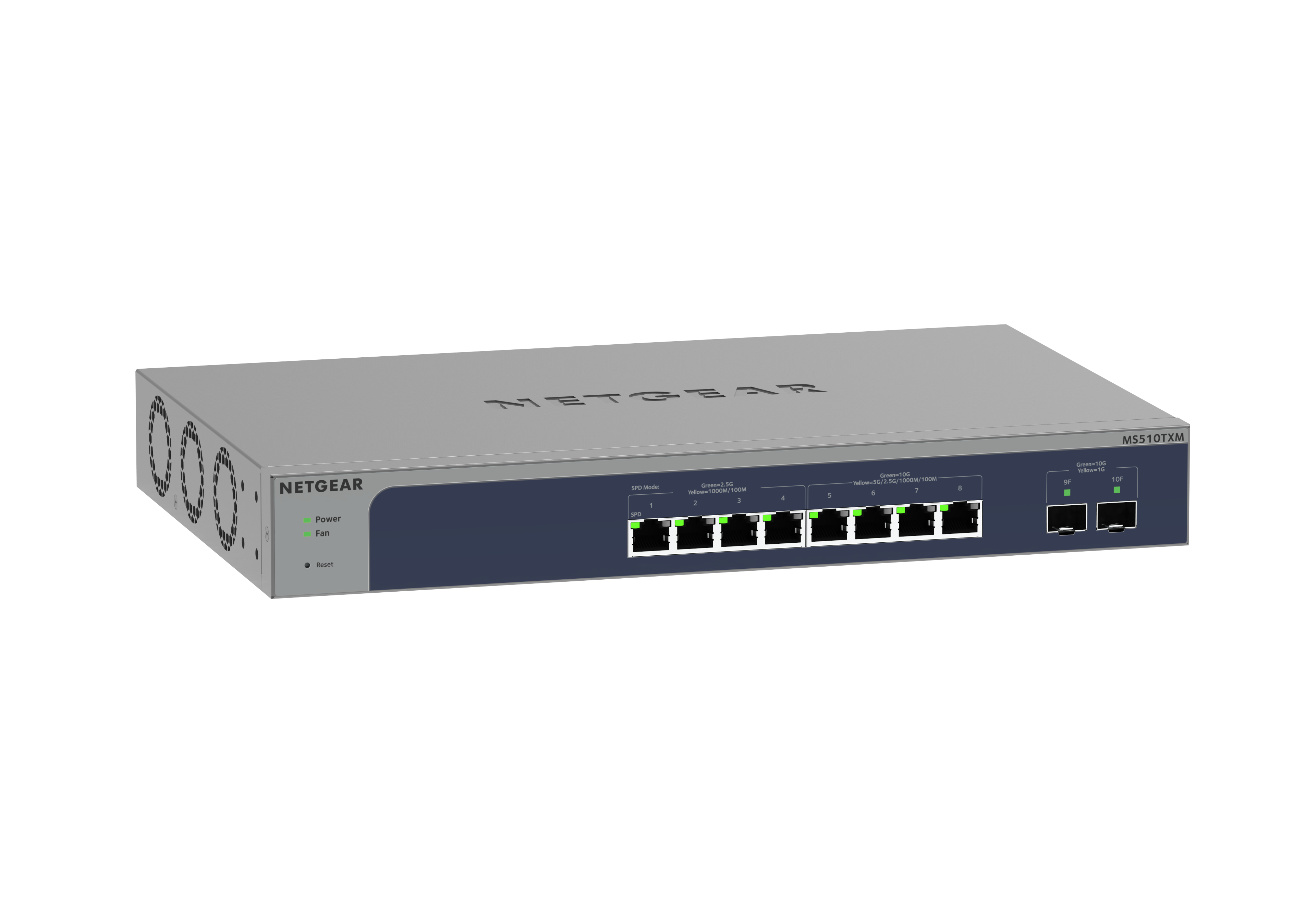 Netgear Smart MS510TXM - Switch - L3 Lite - Smart - 4 x 100/1000/2.5G + 4 x 1/2.5/5/10GBase-T + 2 x 10 Gigabit SFP+, Ansicht 2