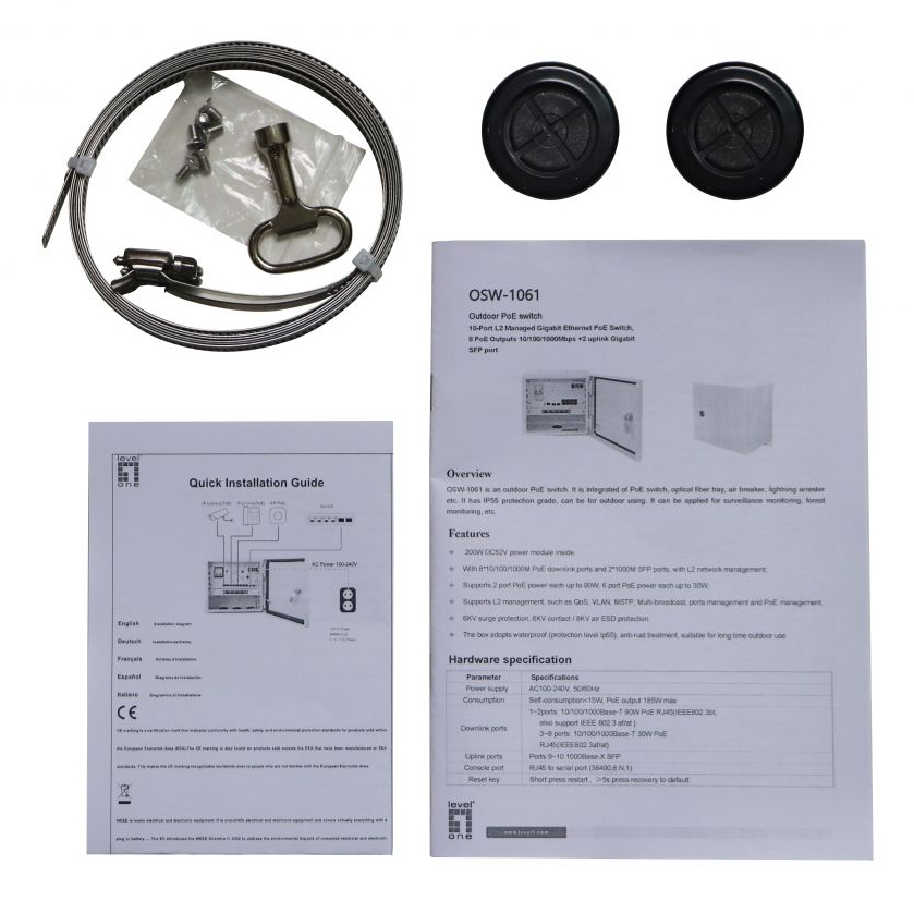 Digital Data Communications LevelOne - Switch - Smart - 8 x 10/100/1000, Ansicht 4
