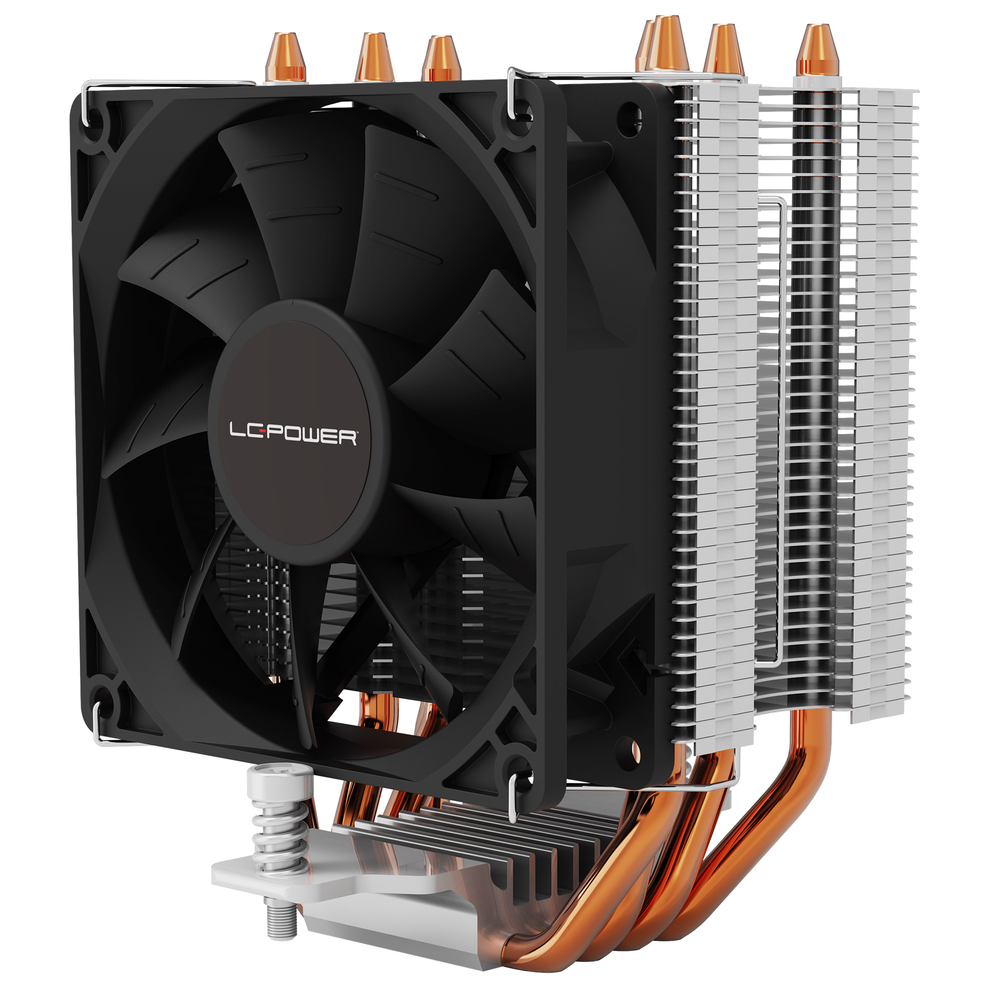 LC-Power CPU-Kuehler 4 Heatpins f.AM5 AM4.1851.1700.1200.115x 92mm - CPU-Kühler - AMD Sockel AM4 (Ryzen), Ansicht 3