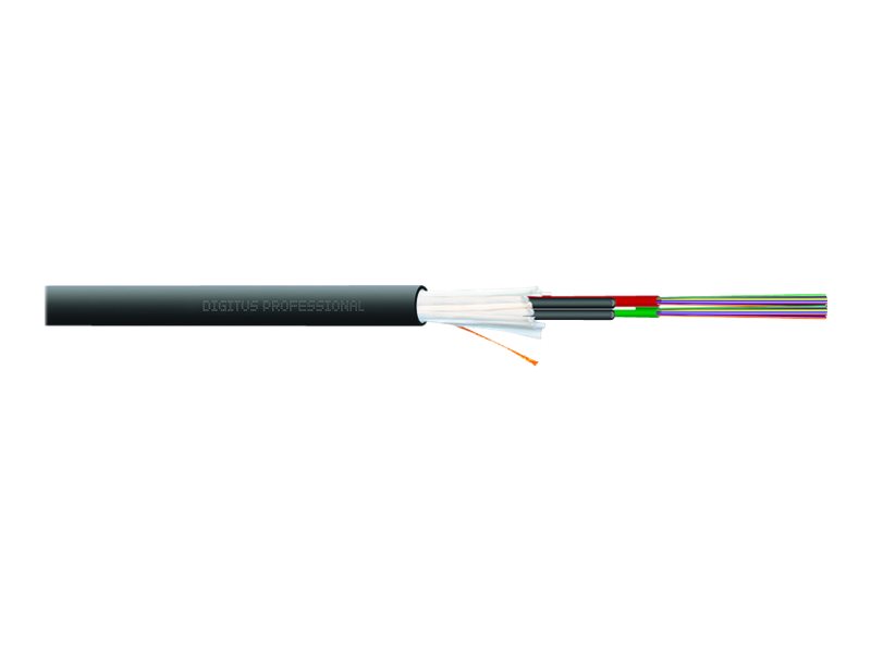 DIGITUS Verlegekabel Innen/Außen A/I-DQ (ZN) BH 50/125µ OM4, 24 Fasern, BauPVO Dca, LSZH-1