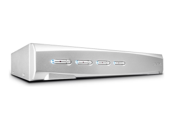 Lindy 4 Port DVI-I Single Link USB 2.0 & Audio KVM Switch Pro