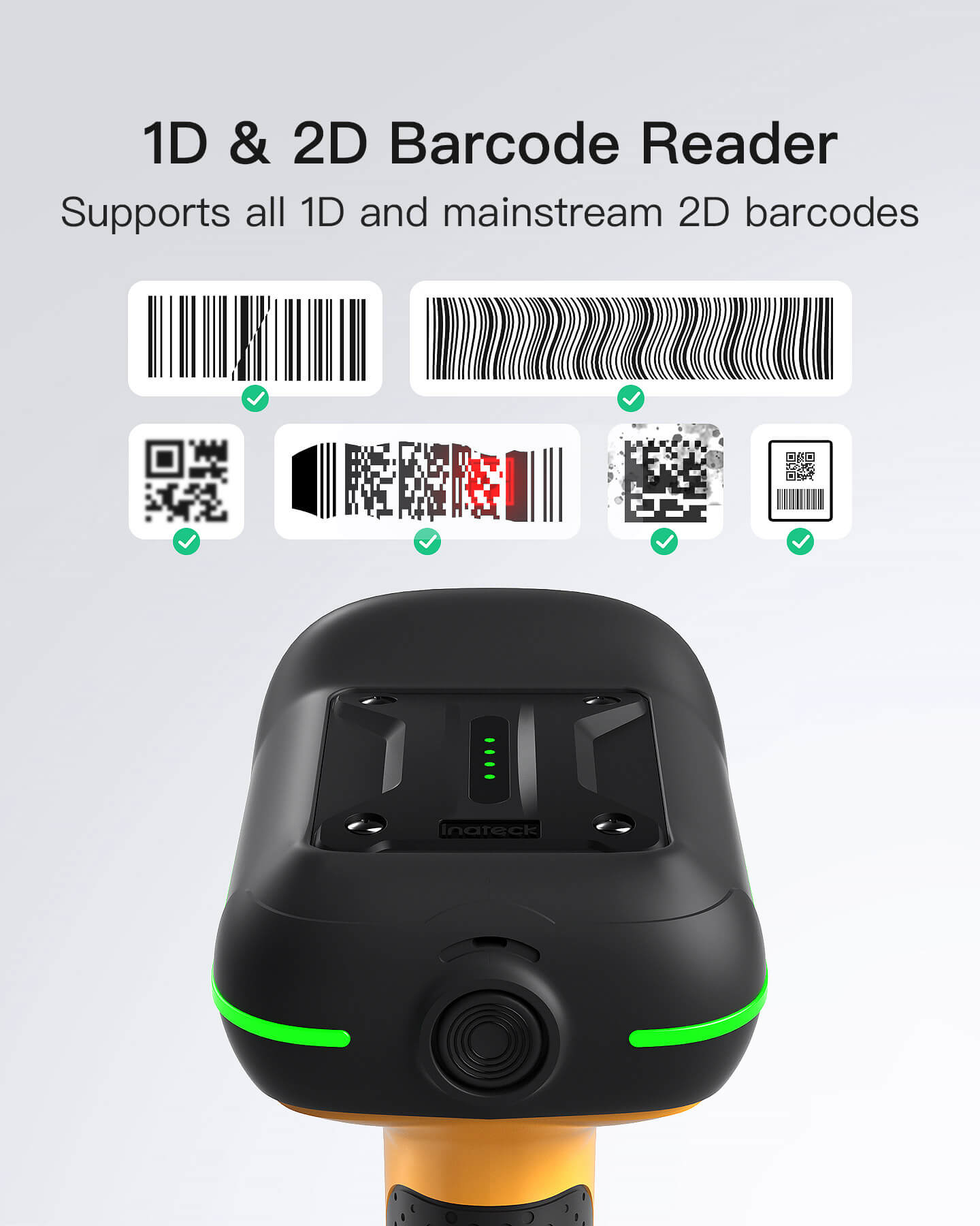 Inateck Barcodescanner 75 black[BCST-75 black] - Barcode-Scanner, Ansicht 4