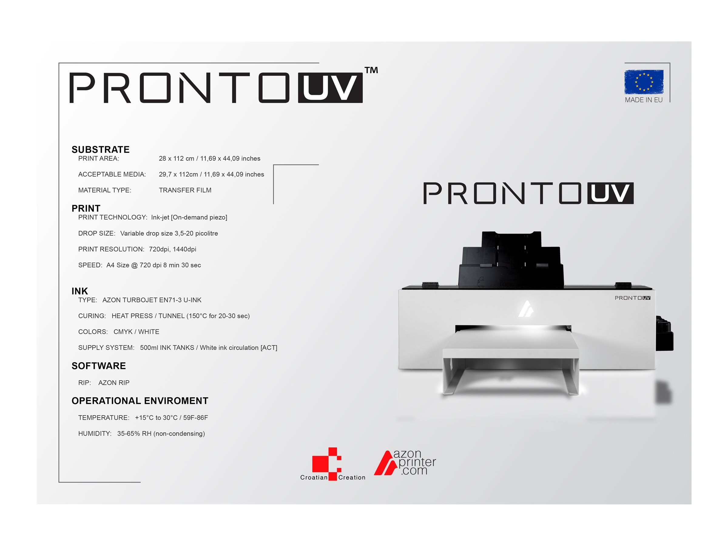 AZON Pronto UV - Textildirektdrucker - Farbe, Ansicht 2