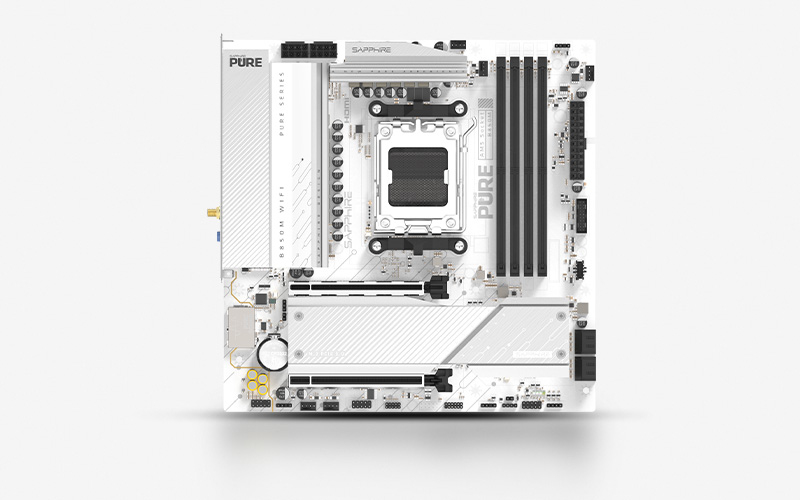 Sapphire Mainboard Pure B850M WiFi - Mainboard - AMD Sockel AM5 (Ryzen Zen4), Ansicht 2