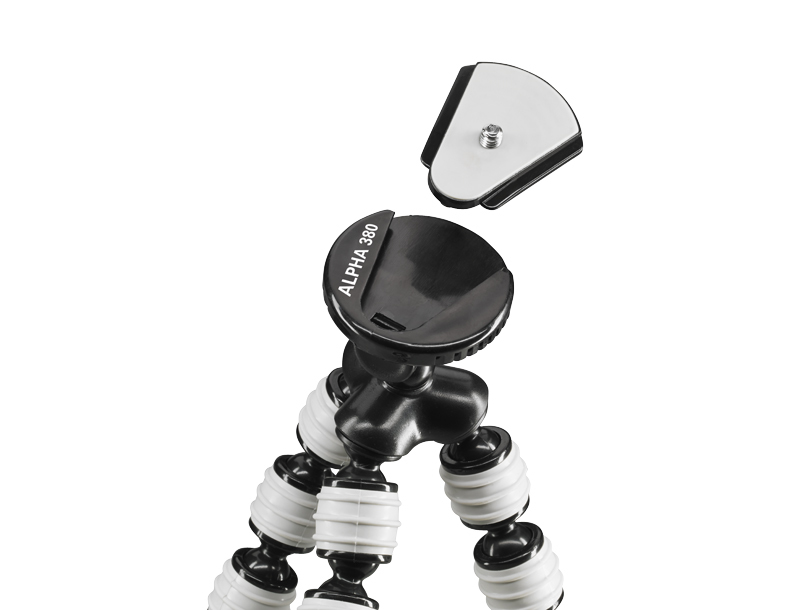 Cullmann Alpha 380 mobile - 3 Bein(e) - Schwarz - Grau - 30 cm - 267 g, Ansicht 3