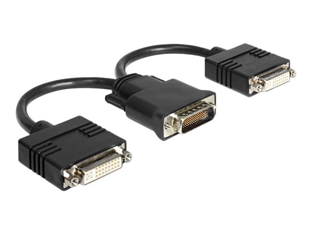 Delock - DVI-Adapter - DVI-I (W) zu DMS-59 (M) - 20 cm - Daumenschrauben